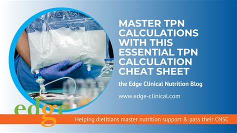 Tpn Calculation Cheat Sheet