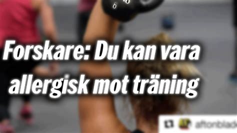 träning allergi