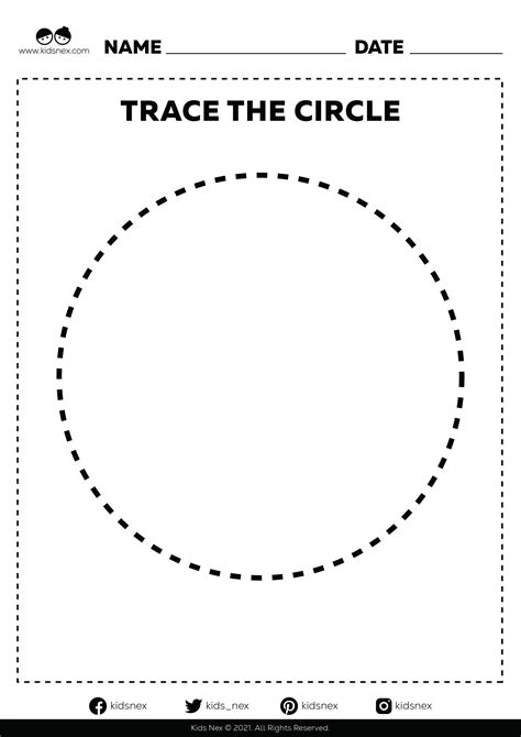 Trace And Circle Pdf Printable Wilson Joseph Circle Shape For Preschool - Circle Shape For Preschool