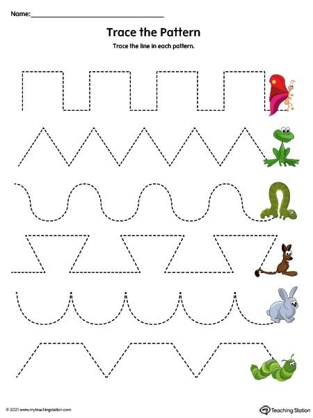 Trace And Color The Pattern That Comes Next Turtle Patterns To Trace - Turtle Patterns To Trace