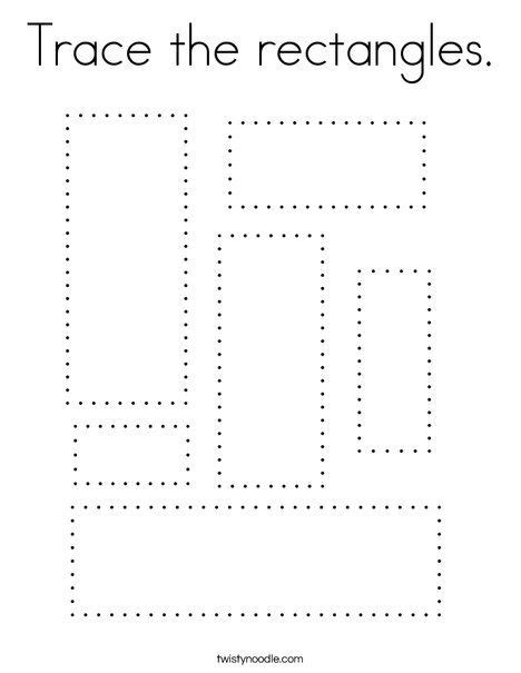 Trace Draw And Find Rectangle Shape Myteachingstation Com Rectangle Tracing Worksheet - Rectangle Tracing Worksheet