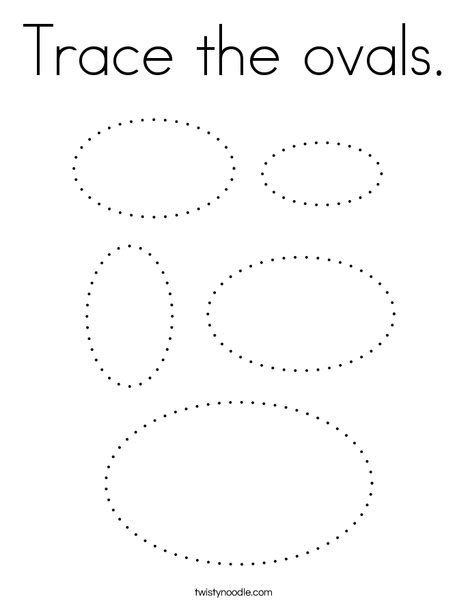 Trace Ovals And Color Them Turtle Diary Worksheet Oval Shapes To Trace - Oval Shapes To Trace