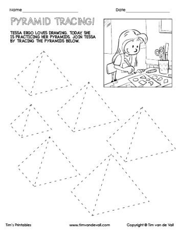 Trace Worksheet Pyramid Preschool   21 3 Dimensional Shapes Worksheets In 2023 Worksheets - Trace Worksheet Pyramid,preschool