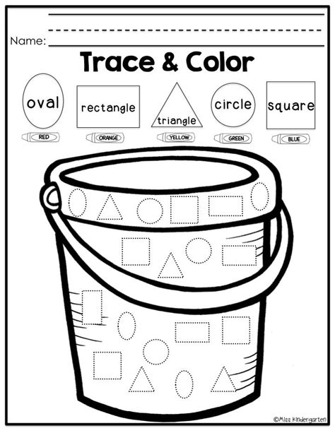 Tracing And Coloring Worksheet Preschool Lesson Tutor Trace And Color Worksheets Preschool - Trace And Color Worksheets Preschool