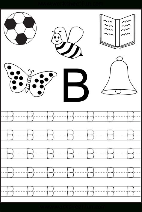 Tracing Letter B Worksheets Tracinglettersworksheets Com Letter B Tracing Sheet - Letter B Tracing Sheet
