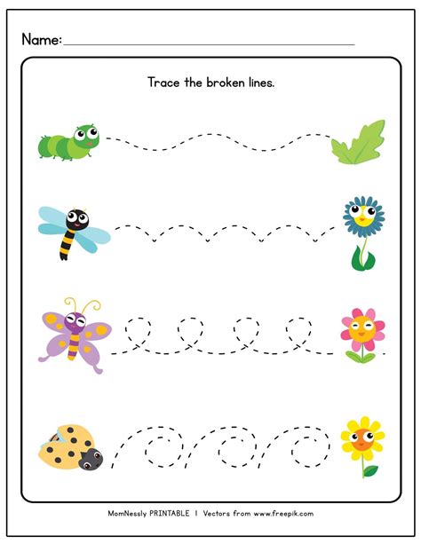 Tracing Lines Printables For Preschool Fun Bunny Race Tracing Lines Worksheets For Preschool - Tracing Lines Worksheets For Preschool