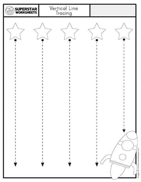 Tracing Lines Worksheet Superstar Worksheets Line Tracing Worksheets For Preschool - Line Tracing Worksheets For Preschool
