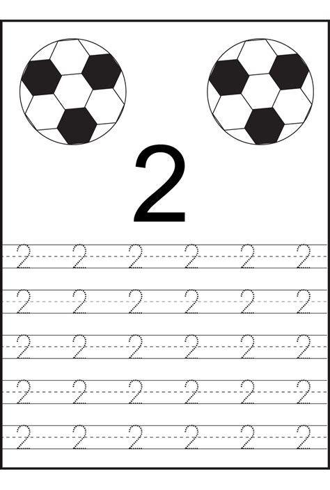 Tracing Numbers 2 Worksheets For Preschool And Kindergarten Tracing Numbers Worksheet For Kindergarten - Tracing Numbers Worksheet For Kindergarten