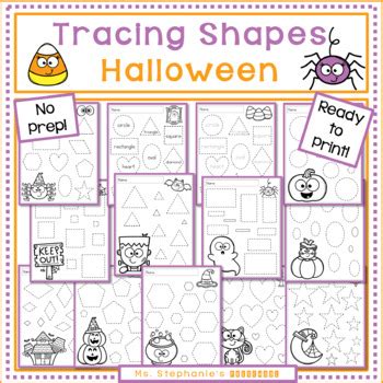 Tracing Shapes Halloween By Ms Stephanie X27 S Preschool Worksheet Shape Square Halloween - Preschool Worksheet Shape Square Halloween