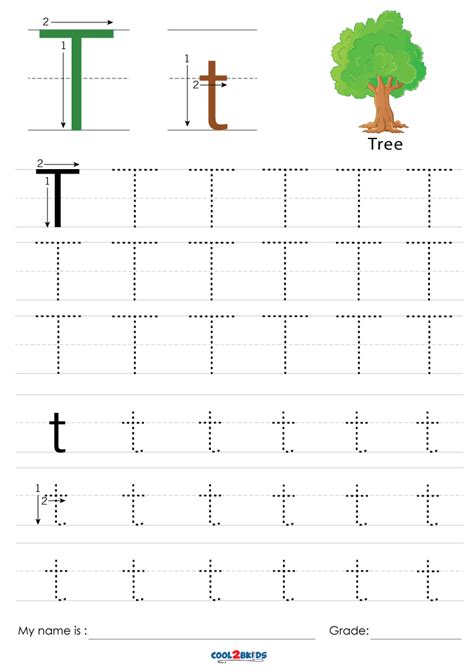 Tracing The Letter T T K5 Learning T Tracing Worksheet - T Tracing Worksheet