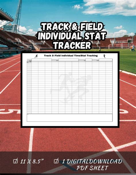 track and field sheets for recording