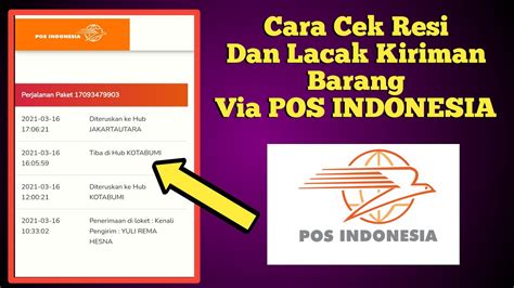 tracking pos indonesia