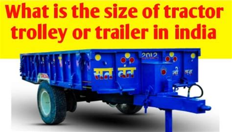 Tractor Trolley Dimensions