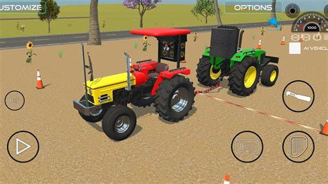 Tractor tochan game  john Deere vs new Holland  YouTube