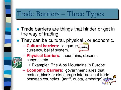 Trade Barriers Examples