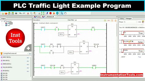 Traffic Light Program Logic Control Ladder Diagram