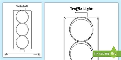 Traffic Light Template Teacher Made Twinkl Preschool Traffic Light Worksheet - Preschool Traffic Light Worksheet