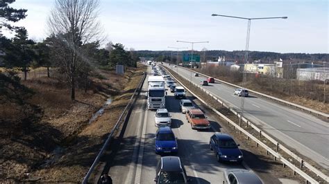trafikläget e4 jönköping mot stockholm