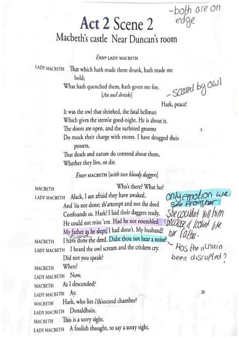 Tragedy Of Macbeth Act 2 Answers