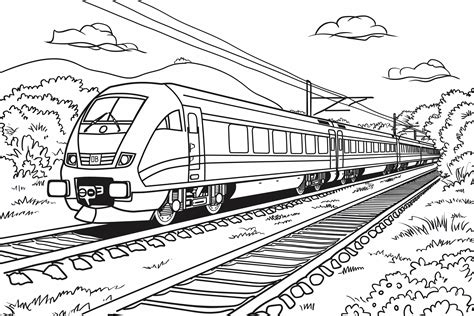 train coloring pages