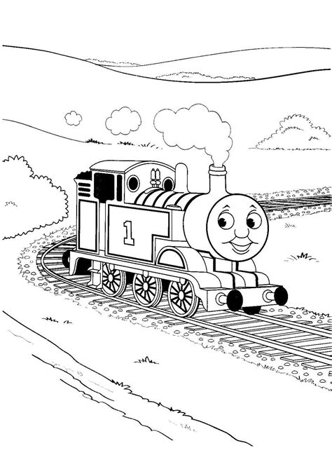 train coloring sheet