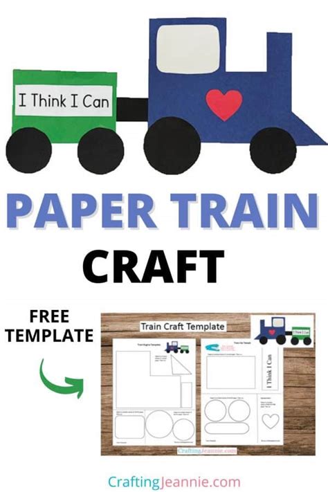 Train Craft Free Template Crafting Jeannie Train Template For Preschool - Train Template For Preschool