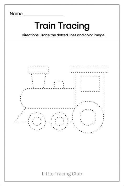 train few lines for kids