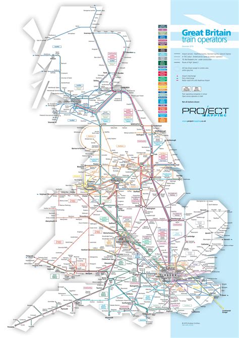 Train Map England