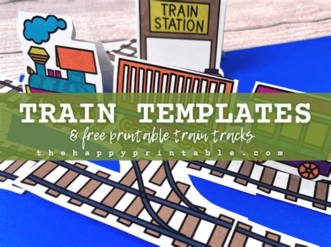 Train Template Amp Printable Train Track The Happy Train Template For Preschool - Train Template For Preschool