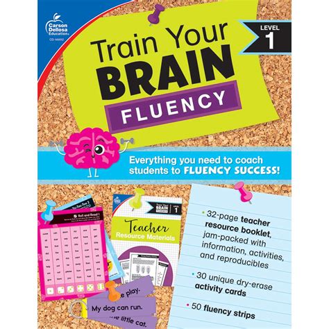 Train Your Brain Fluency Level 1 Carson Dellosa Fluency Activities For 4th Grade - Fluency Activities For 4th Grade