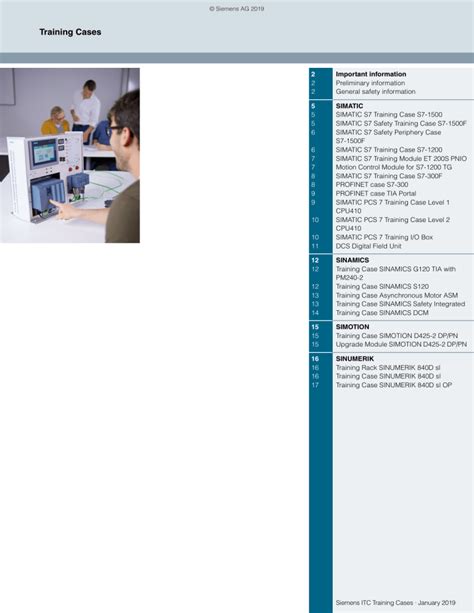 Training Cases Sinamics Siemens