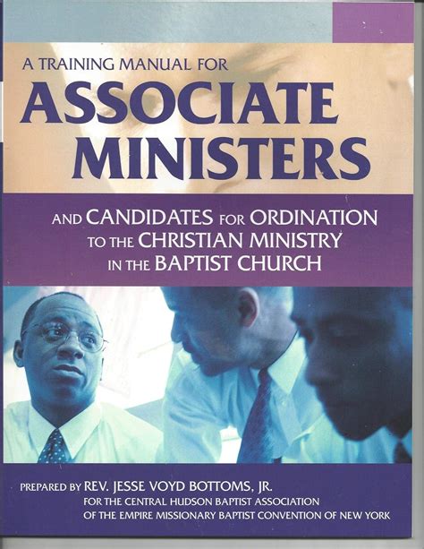 Training Manual For Associate Ministers