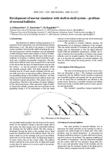 training mortar internal ballistics