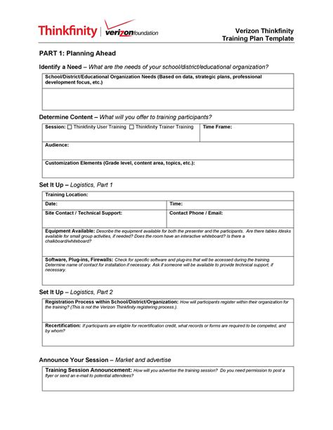 Read Training Documentation Template 