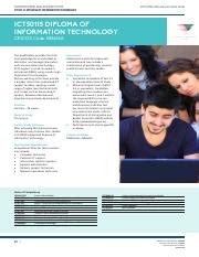 training.gov.au - ICT50115 - Diploma of Information Technology