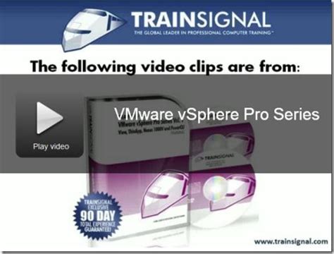 trainsignal vmware vsphere 51 training videos