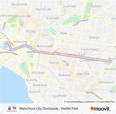 Tram 70 Route