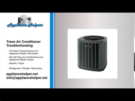 Trane Air Conditioner Troubleshooting