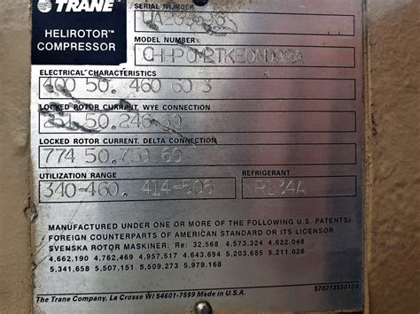 Trane Helirotor Compressor Maintenance Manual