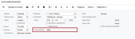 transactiecode betekenis