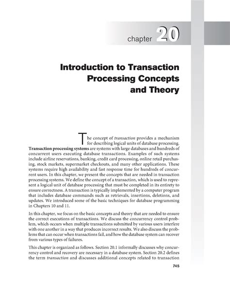 Transaction Processing Concepts And Techniques