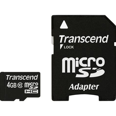 transcend 4gb micro sd card