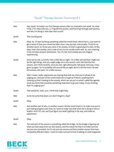 Transcript Of Narrative Therapy Session