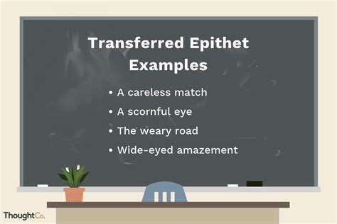 Transferred Epithet Examples