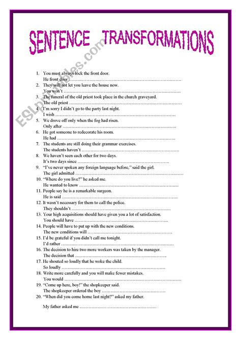 Transformation Of Sentences Class 8 Exercises Answers Compound Sentence Worksheet 8th Grade - Compound Sentence Worksheet 8th Grade