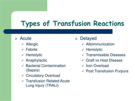 Transfusion Reaction Ppt