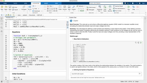 Transistor Code In Matlab