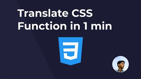 translate() - CSS& Cascading Style Sheets MDN - Mozilla