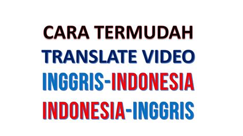 translate indo inggris