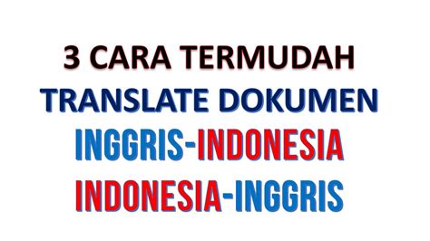translate indonesia ke inggris